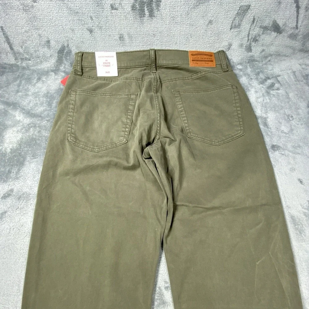 Lucky Brand Men's Slim Straight Jeans Olive Green
